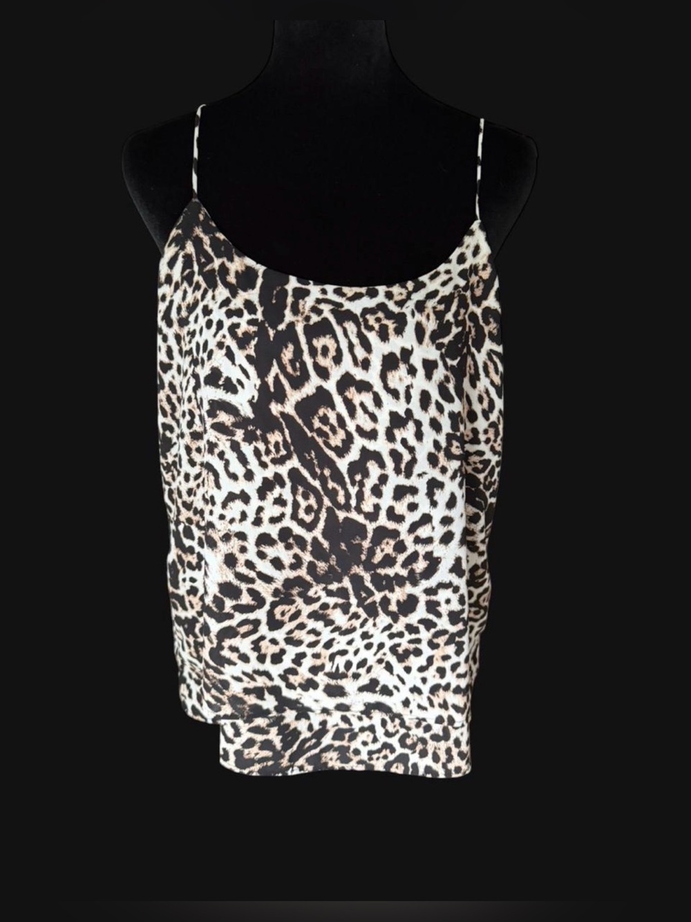 Rachel Zoe Leopard Print Sleeveless Cami Tank Top Women’s Size Small - Picture 2 of 5